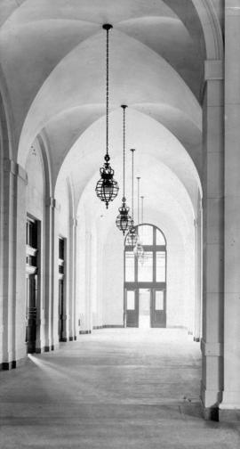 [An arched entrance hallway]