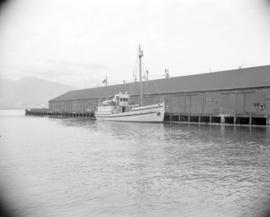 [The "St. Roch" at dock]