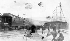 [Arrival of first C.P.R. train at Port Moody]