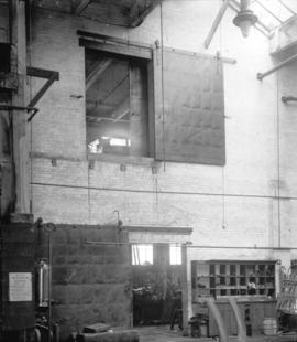 [Interior of B.C. Electric Railway Company car barns]