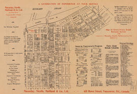 Map of down-town retail business section