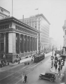 [View of Granville Street at Hastings Street]