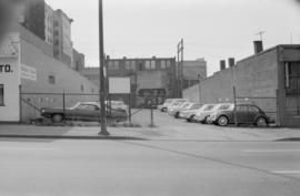 [Parking lot adjacent to building at 134 East Cordova Street]