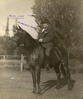 Eric W. Hamber on horse