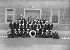 [Group portrait of H.M.C.S. Discovery naval class]