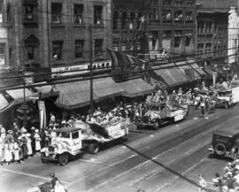 Mayor's Golden Jubilee Parade, Granville Street at Dunsmuir