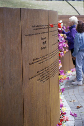 AIDS Memorial dedication