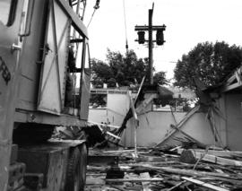 Clearing of site in preparation of construction of Pacific Coliseum