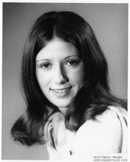 April Vander Haeghe, Miss Parksville 1974 : [portrait]