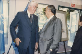 Patrick Reid and unidentified man