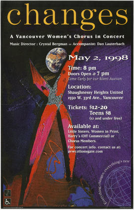 Changes : A Vancouver Women's Chorus in Concert : May 2, 1998 : Shaughnessy Heights United