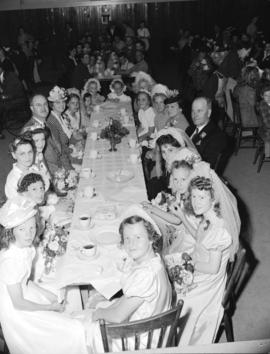 A.R.P. District No. 16 celebration [showing a] group including the Queen contestants, Mayor Corne...