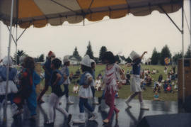 Children performing on Chevron Stage