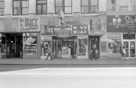 [50-56 East Hastings Street - The Option Shop, Ripley's, Hotel St. James and Steam's Hot Dogs]