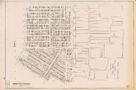 Sectional map of Vancouver showing streets, block and lot outlines, and building perimeters : Map...