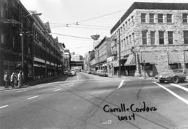 Carrall and Cordova [Streets looking] west