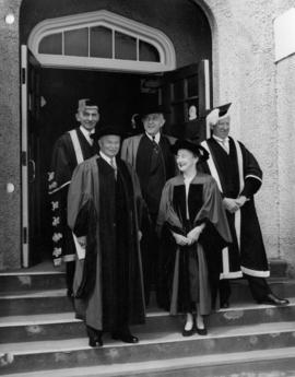 University of British Columbia honorary degree recipients and officials