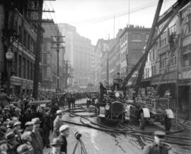 Fire at A.P. Slade's warehouse [157 Water Street]