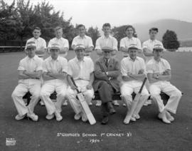 St. George's School 1st Cricket XI - 1954