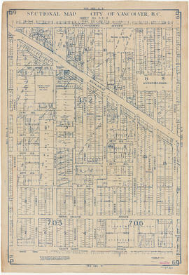 Sectional map of the City of Vancouver, B.C. Sheet No. S.V. 6