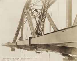 300 foot span on drydock, showing former north west corner : January 11, 1931