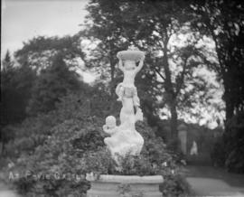 Sculpture in garden of Fyvie Castle