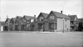 [Houses on the] S.E. Corner Georgia and Hamilton St.