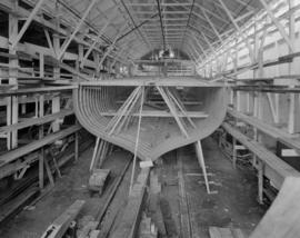 Boeing Aircraft Co. of Canada, construction of "Taconite" [Hull ribs]