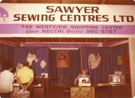 Sawyer Sewing Centres Ltd. Display booth