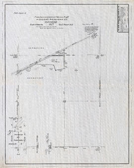 Plan shewing survey of parcels A & B in sections 16 & 21, township 6, range 20, west of 4...