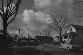 [View of street in Kensington-Cedar Cottage neighbourhood, 1 of 2]