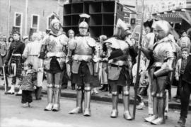 Group dressed in knight costumes