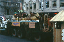 [Grey Cup parade, downtown Vancouver]