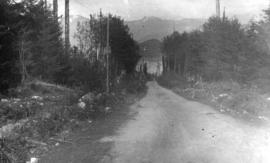 Main Road, Gibson's landing looking east from school