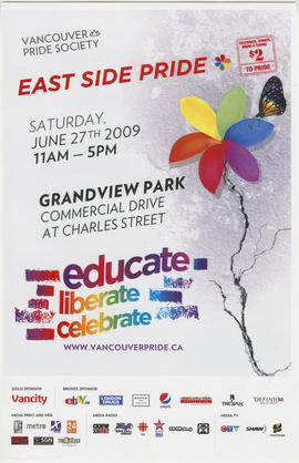 Vancouver Pride Society : East Side Pride : Saturday, June 27th : Grandview Park