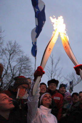 Day 42 Torchbearer 13  Marcia Cintra in Terrebonne, Quebec