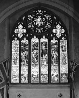[Stained glass window in St. Andrew's-Wesley Church]