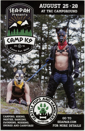 SEA-PAH [Seattle Pups and Handlers] presents Camp K9 2016 : August 25-28 at TRC campground