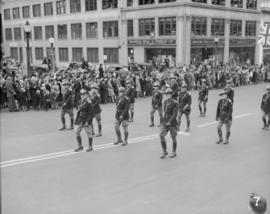 World War II parade on Burrard Street