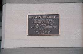 Sign for English Bay Bathhouse