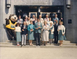 Tillicum and Centennial Commissioners on the steps of City Hall