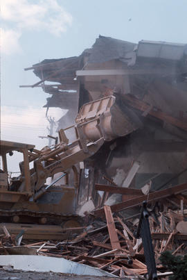 Demolition of a BC Sugar building