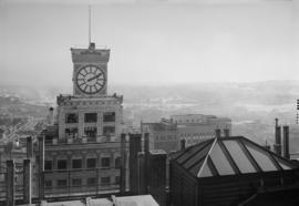 T. Eaton Co. : panorama shots of city and skyline from top of old Hotel Vancouver