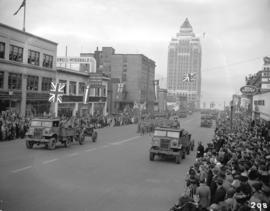 Victory Loan parade [on Burrard Street]