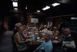 Seniors in dining hall at Camp Capilano