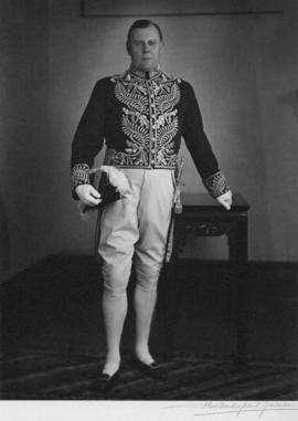 Lieutenant Governor Hamber in Windsor costume