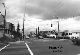 Fraser [Street] and 12th [Avenue looking] north