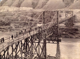 [Chimney Creek bridge under construction]
