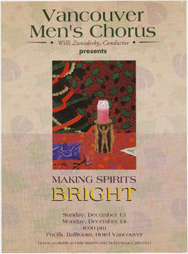 Vancouver Men's Chorus presents Making Spirits Bright : Sunday, December 13 : Monday, December 14...