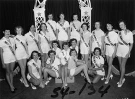 Group photograph of Miss P.N.E. contestants